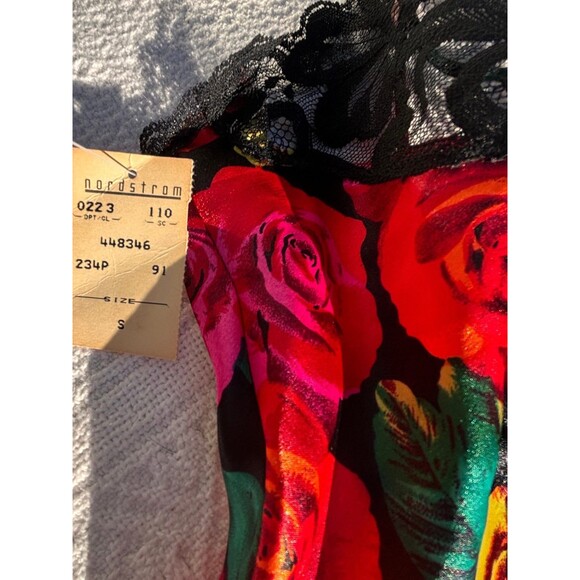 Vintage Women’s Lingerie 90s Teddy Floral Lace Pattern - Picture 4 of 8